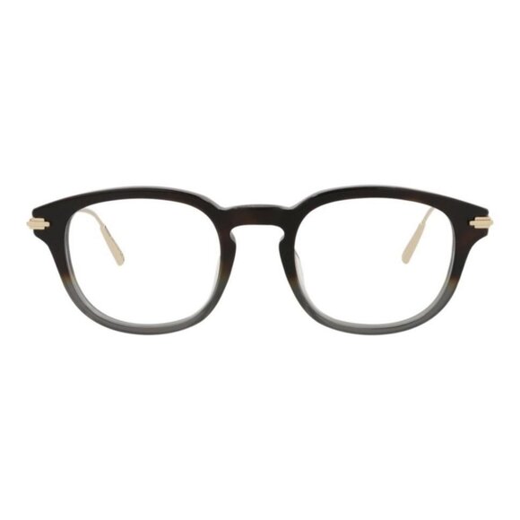 Dior Mens Round/Oval Havana Gold Transparent Fashion Designer Eyewear - Picture 2 of 4